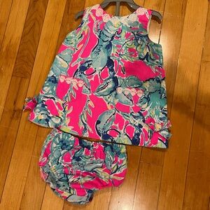 Lilly Pulitzer, “Lobsters in Love” dress, 12-18 months euc!